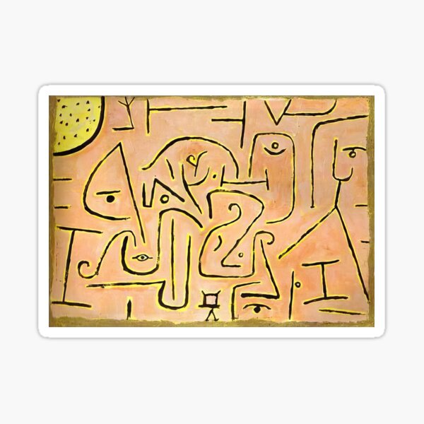 contemplation 1938 - Paul Klee Sticker
