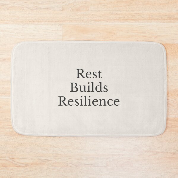Item preview, Rest Builds Resilience – Calm Healing Affirmation Minimal Typography Wall Art designed and sold by The Sober Art.