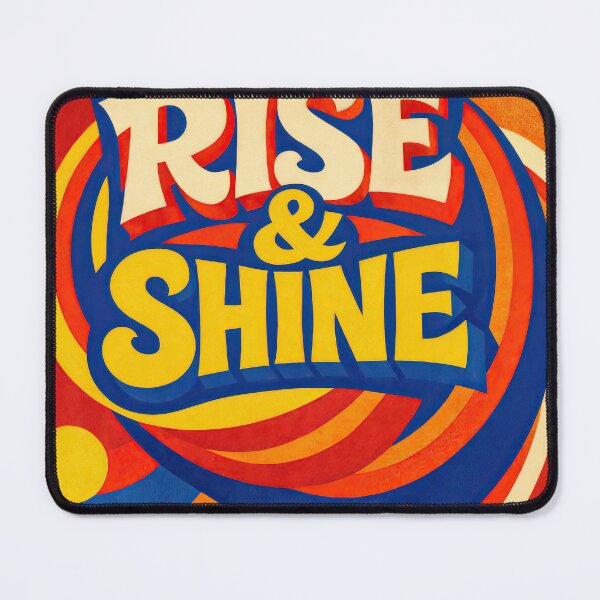 Item preview, Rise & Shine Retro Color Burst Art designed and sold by ForeverPrintsOK.
