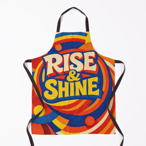 Item preview, Rise & Shine Retro Color Burst Art designed and sold by ForeverPrintsOK.