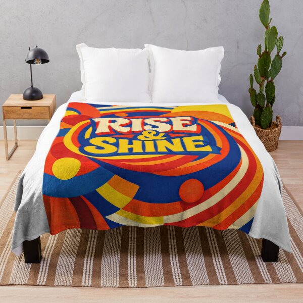 Item preview, Rise & Shine Retro Color Burst Art designed and sold by ForeverPrintsOK.