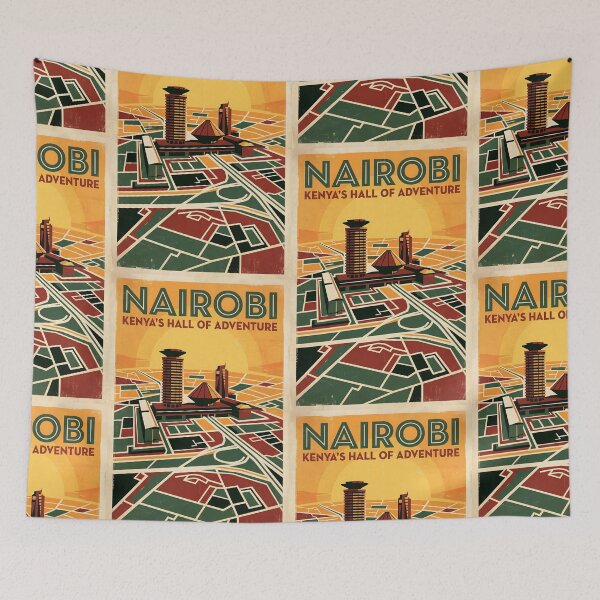 Item preview, Nairobi Kenya Retro Vintage Travel Souvenir designed and sold by TravelersGems.