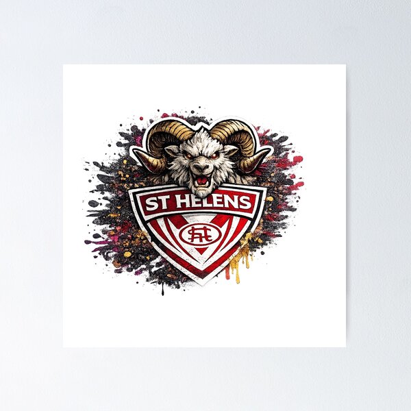 Item preview, St Helens Graffiti – Fierce Rugby League Fan Art Design designed and sold by Annette Brown.