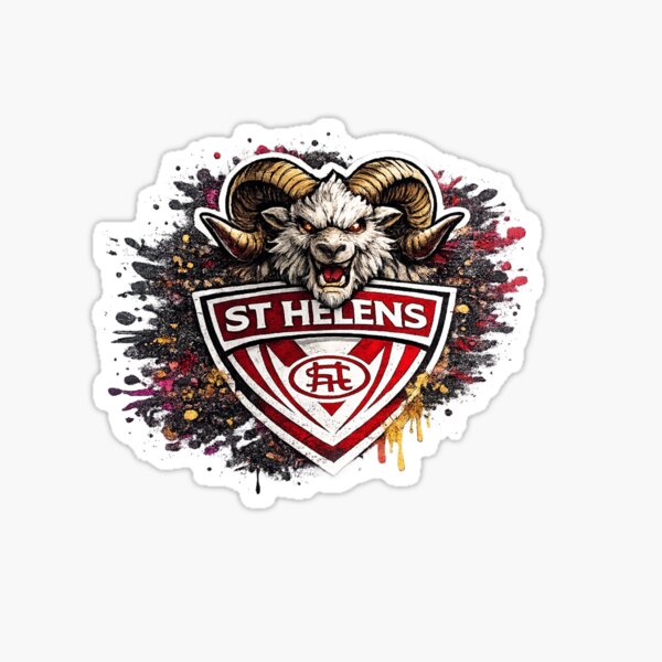 Item preview, St Helens Graffiti – Fierce Rugby League Fan Art Design designed and sold by Annette Brown.
