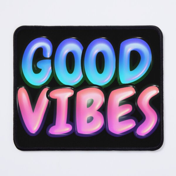 Item preview, Good Vibes bubble Style Text designed and sold by Vinji-art.