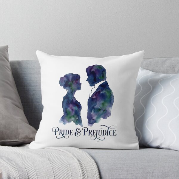 Item preview, Artistic Pride and Prejudice Watercolor Profiles Bookish Design designed and sold by Fenay Designs.
