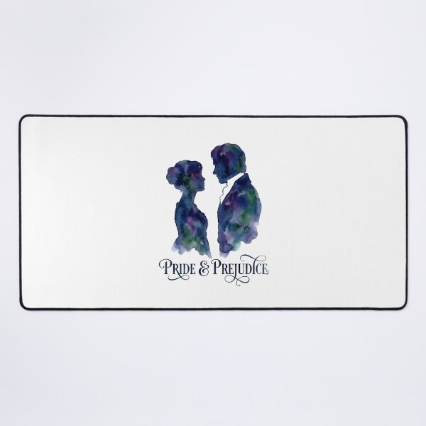 Item preview, Artistic Pride and Prejudice Watercolor Profiles Bookish Design designed and sold by Fenay Designs.