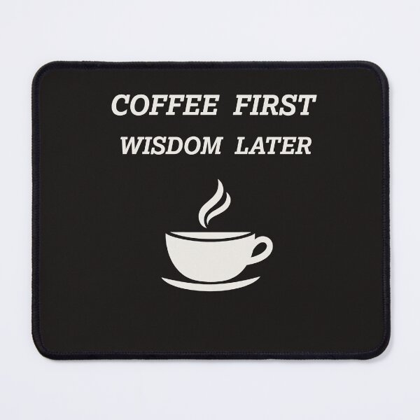 Item preview, Coffee First, Wisdom Later – Cozy Coffee Quote Mug for Morning Rituals designed and sold by ArtFairy38.