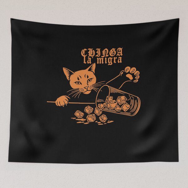 Item preview, Chinga la migra Cat anti-ICE  designed and sold by Evaevonechi.