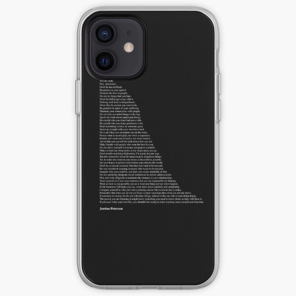 Quotes by Jordan Peterson iPhone Soft Case