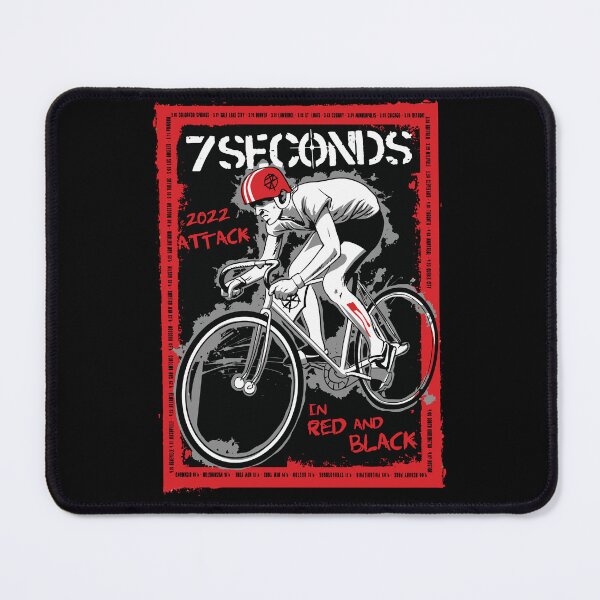 Item preview, 7 Seconds Tour T-Shirt - Hardcore in Red and Black designed and sold by rockfanatic.