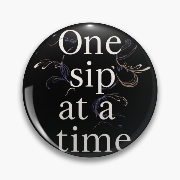 Item preview, One Sip At A Time Elegant Minimal Line Art designed and sold by Katzpy.