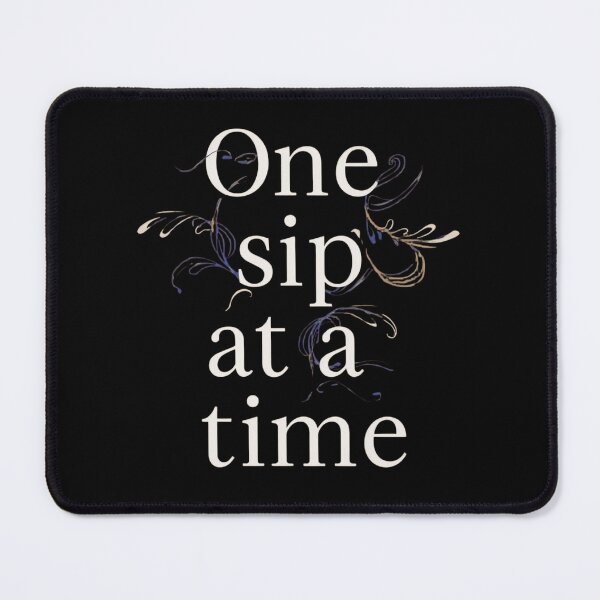 Item preview, One Sip At A Time Elegant Minimal Line Art designed and sold by Katzpy.