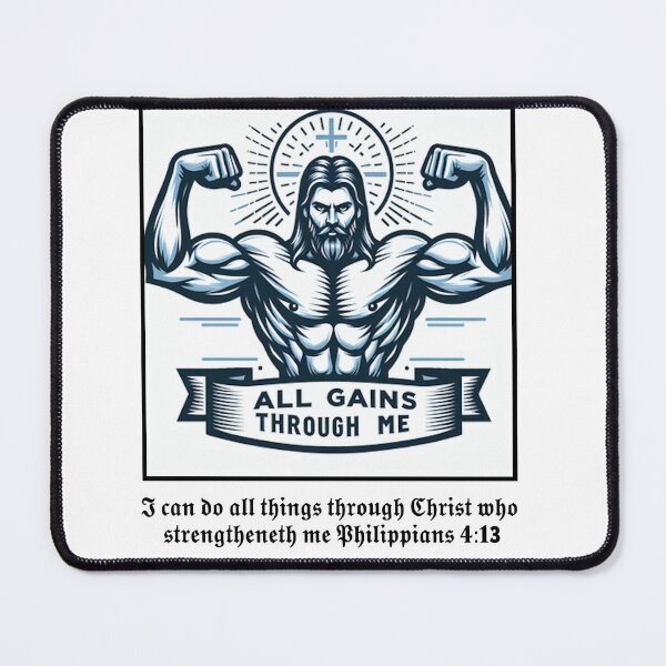 Item preview, Christian - All Gains Through Me Jesus Christ designed and sold by MammothTribe.