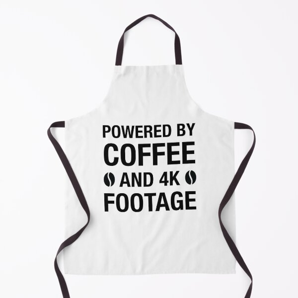Item preview, Powered by Coffee and 4K Footage. designed and sold by RLan.