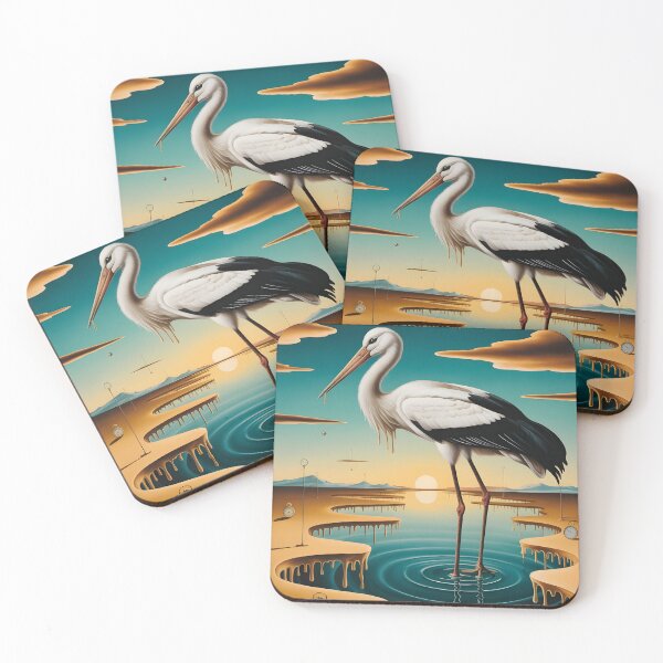 Item preview, Stork Over Water in Salvador Dali Style designed and sold by matek133.