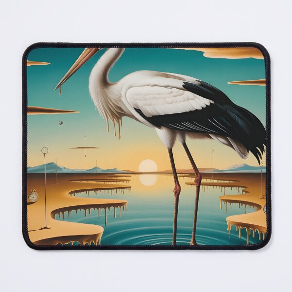 Item preview, Stork Over Water in Salvador Dali Style designed and sold by matek133.
