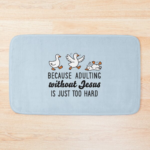 Item preview, Because Adulting Without Jesus is Just Too Hard designed and sold by NQArtist.