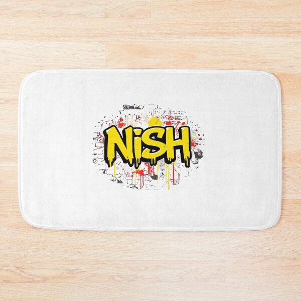 Item preview, NISH Name Design – Bold Neon Typography designed and sold by Mukesh Saxena.
