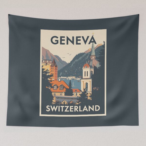 Item preview, Geneva - Switzerland  designed and sold by GoodOldVintage.