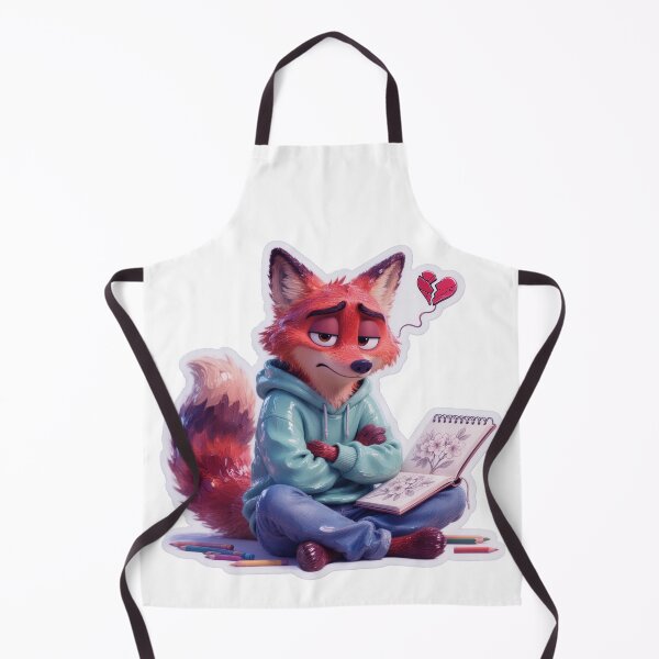 Item preview, Grumpy Fox Artist Says "Love? Not Today" – Prioritizing Art & Me-Time Vinyl Sticker designed and sold by ARTCREATESHOP.