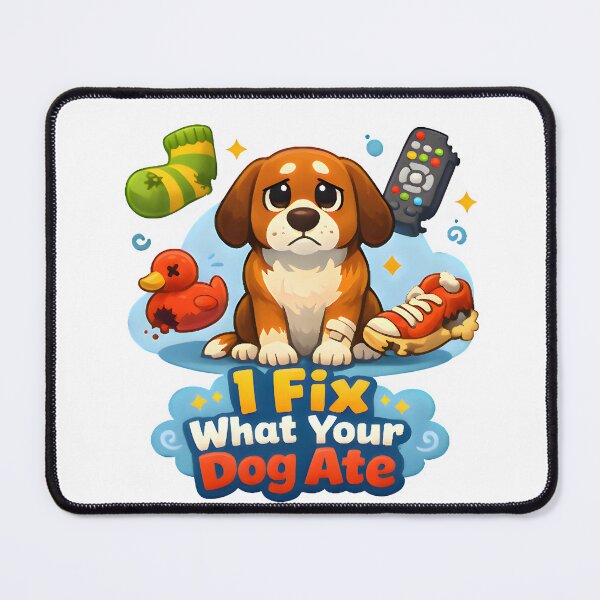 Item preview, I Fix What Your Dog Ate – Funny Veterinarian Dog Humor Illustration designed and sold by Bettybee00.