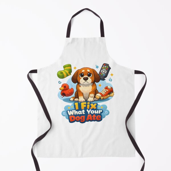 Item preview, I Fix What Your Dog Ate – Funny Veterinarian Dog Humor Illustration designed and sold by Bettybee00.
