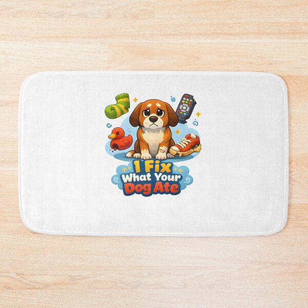 Item preview, I Fix What Your Dog Ate – Funny Veterinarian Dog Humor Illustration designed and sold by Bettybee00.