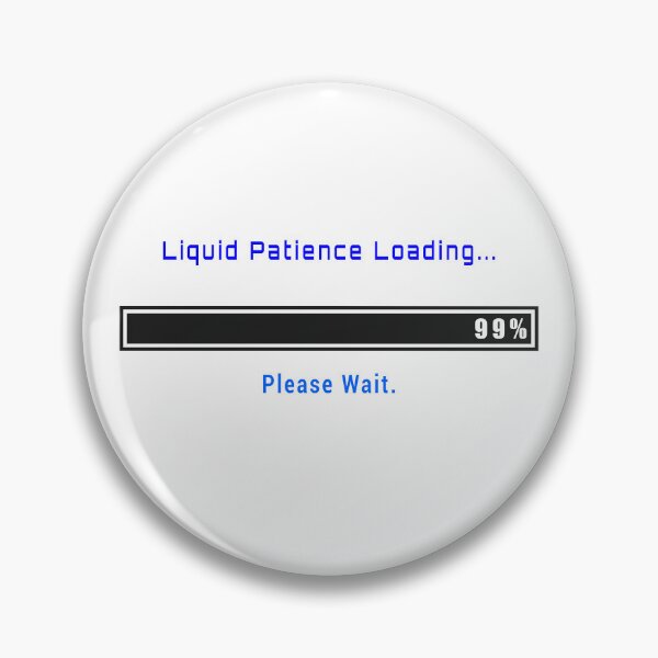 Item preview, Retro DOS Liquid Patience Loading Computer Progress Bar designed and sold by FunFitLife Studio.