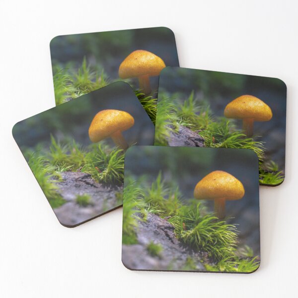 Item preview, Orange mycena among moss designed and sold by Imagerisium.