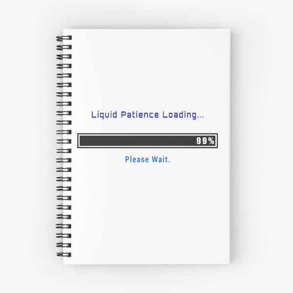Item preview, Retro DOS Liquid Patience Loading Computer Progress Bar designed and sold by FunFitLife Studio.