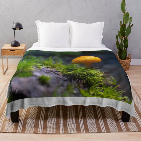 Item preview, Orange mycena among moss designed and sold by Imagerisium.