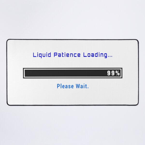 Item preview, Retro DOS Liquid Patience Loading Computer Progress Bar designed and sold by FunFitLife Studio.