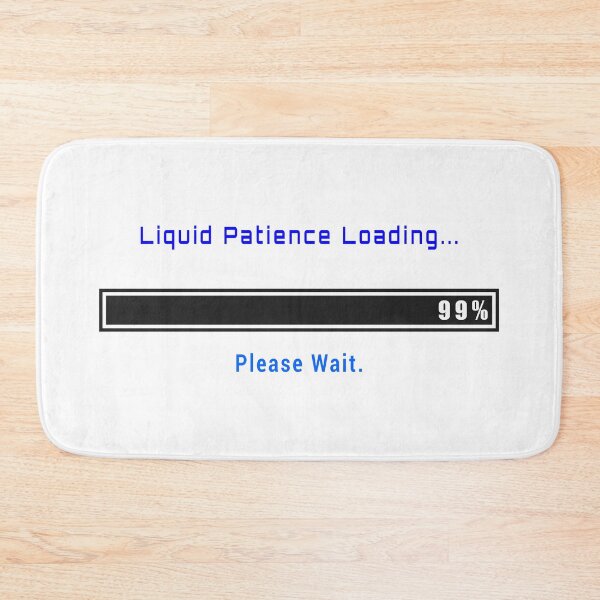 Item preview, Retro DOS Liquid Patience Loading Computer Progress Bar designed and sold by FunFitLife Studio.