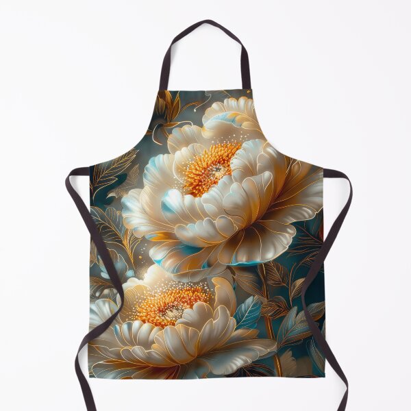 Item preview, Luxurious White and Gold Peonies Art designed and sold by MargaretWiktor.