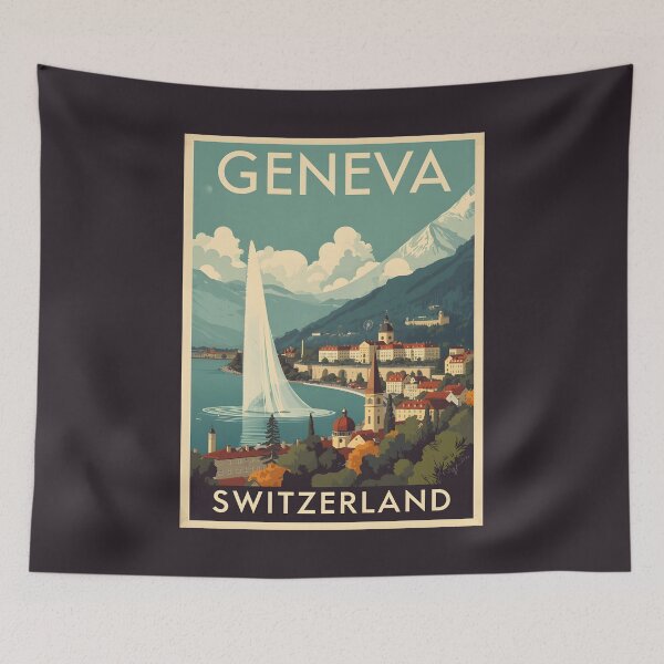 Item preview, Geneva - Switzerland  designed and sold by GoodOldVintage.