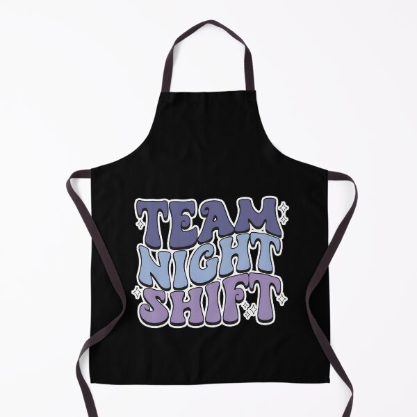 Item preview, Team Night Shift Retro Groovy Typography Aesthetic Work Humor Design designed and sold by DrawHandArt.