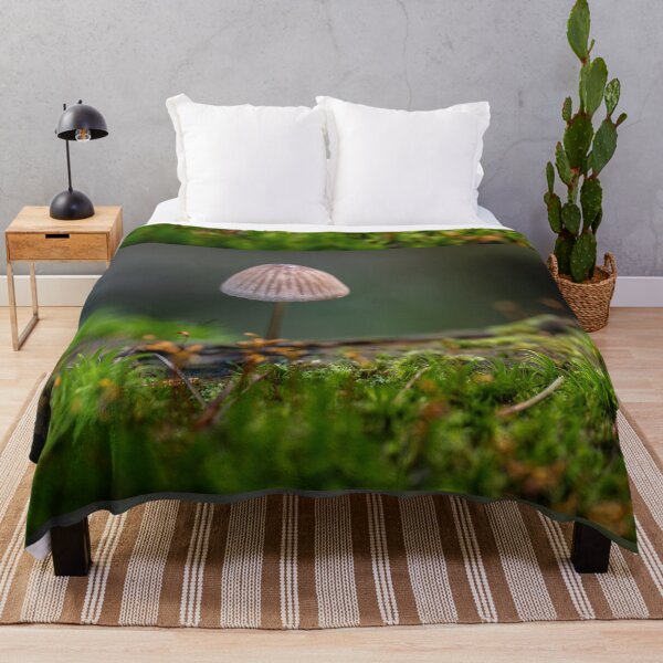 Item preview, Bonnet mushroom in moss forest designed and sold by Imagerisium.