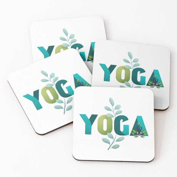 Item preview, Minimalist Yoga Pose with Botanical Leaves designed and sold by LoudVictory.