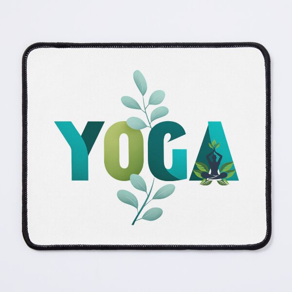 Item preview, Minimalist Yoga Pose with Botanical Leaves designed and sold by LoudVictory.