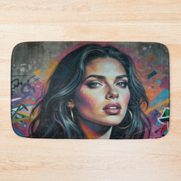 Item preview, Urban Graffiti Portrait with Bold Colors and Contemporary Art Energy designed and sold by FotoworldEdel.