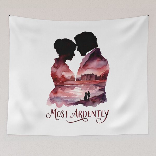 Item preview, Most Ardently Bold Text Silhouette Couple Graphic designed and sold by Fenay Designs.