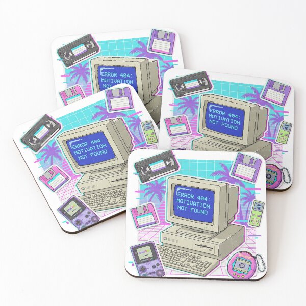 Item preview, Error 404 Motivation Not Found Retro 90s Aesthetic designed and sold by GeekGuysShop.