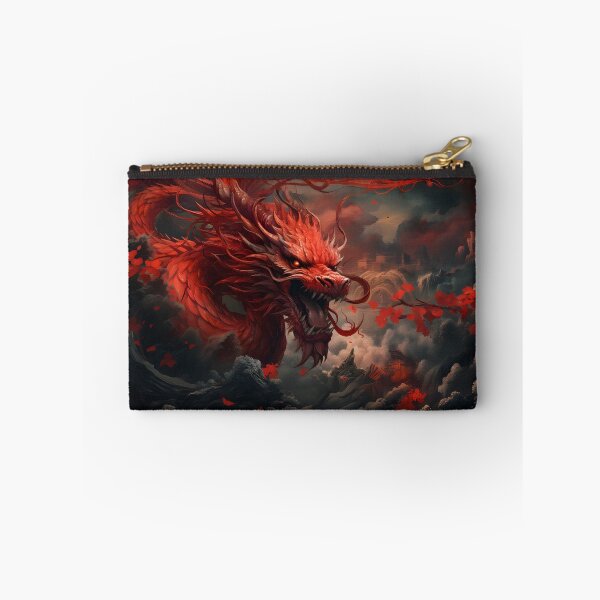 Item preview, Crimson Mythic Dragon Dark Storm Clouds Oriental Gothic Fantasy Power designed and sold by CharmedVille.
