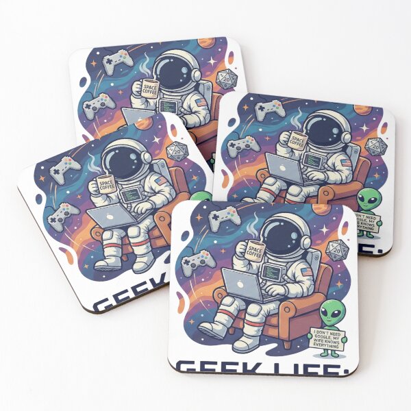 Item preview, Geek Life Leveling Up Daily Astronaut Gamer designed and sold by GeekGuysShop.