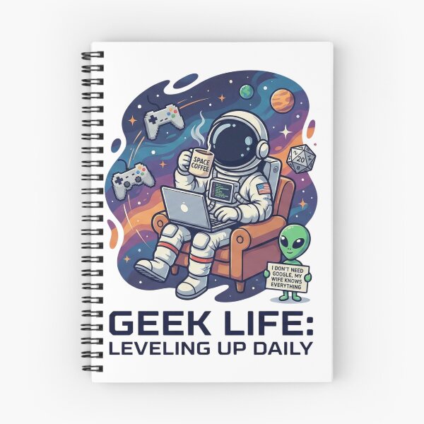 Item preview, Geek Life Leveling Up Daily Astronaut Gamer designed and sold by GeekGuysShop.