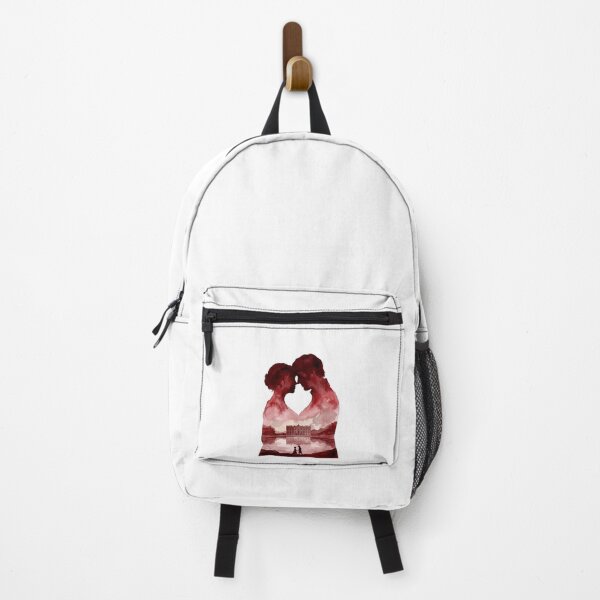 Item preview, Red Watercolor Couple Silhouette Pemberley Art designed and sold by Fenay Designs.