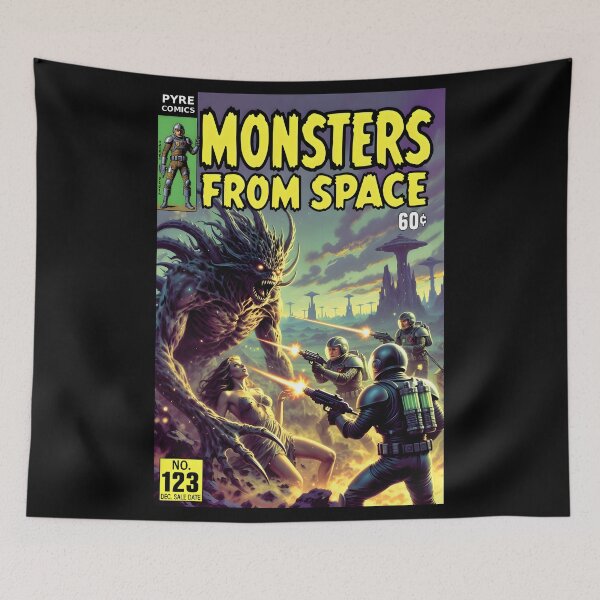 Item preview, Monsters From Space designed and sold by Aleksandar Kostjuk.