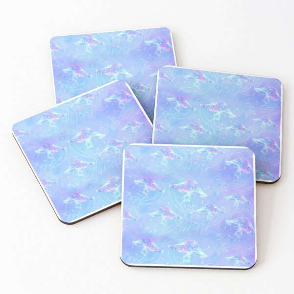 Item preview, Pastel Jellyfish Dreamscape, Iridescent Ocean Glow, Lavender Blue Celestial Underwater Fantasy designed and sold by CharmedVille.
