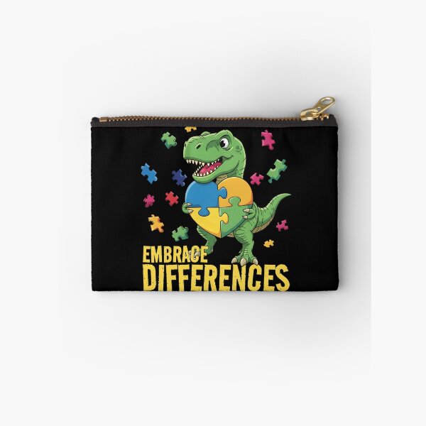 Item preview, mbrace Differences Autism Awareness T-Rex Dinosaur Puzzle Heart Neurodiversity Art designed and sold by DrawHandArt.